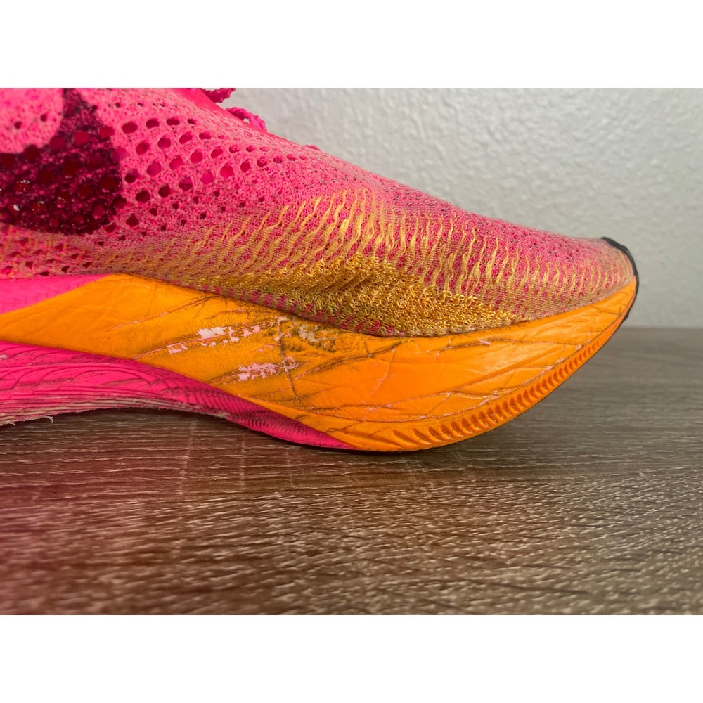 Nike ZoomX Vaporfly Next% 3 Mens 10 Hyper Pink Laser Orange DV4129-600 - Picture 9 of 13